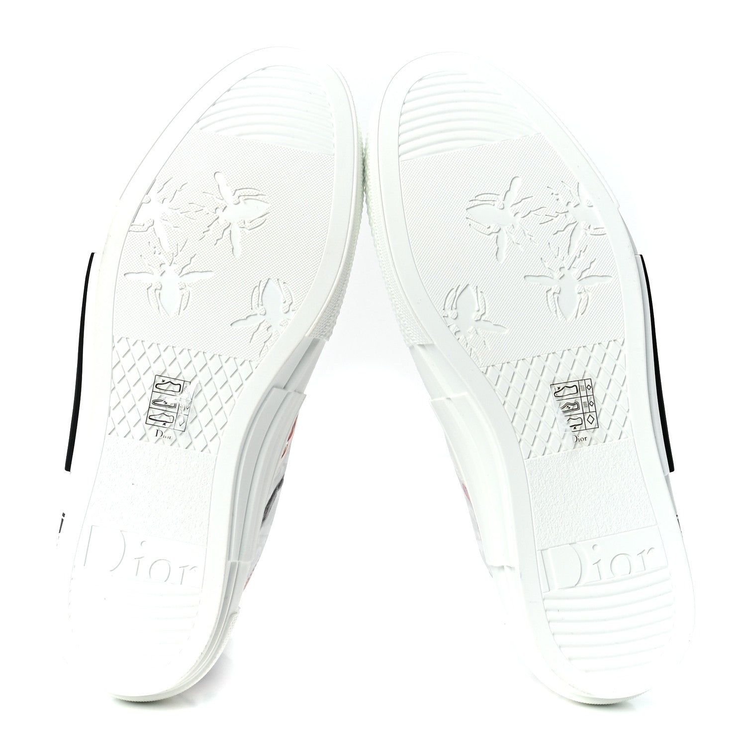Christian Dior X KENNY SCHARF Technical Canvas Oblique Patch Mens B23 High Top Sneakers 42 White Blue 5 of 10