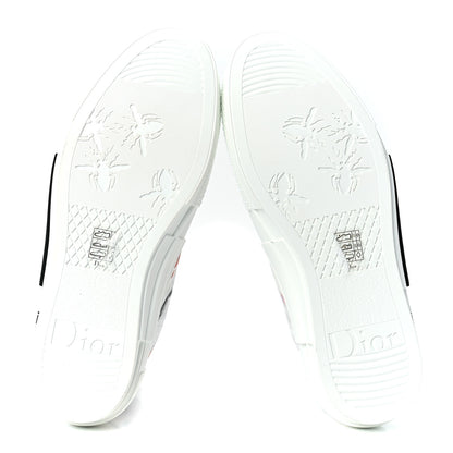 Christian Dior X KENNY SCHARF Technical Canvas Oblique Patch Mens B23 High Top Sneakers 42 White Blue 5 of 10