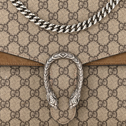Gucci GG Supreme Monogram Medium Dionysus Shoulder Bag Taupe 9 of 14