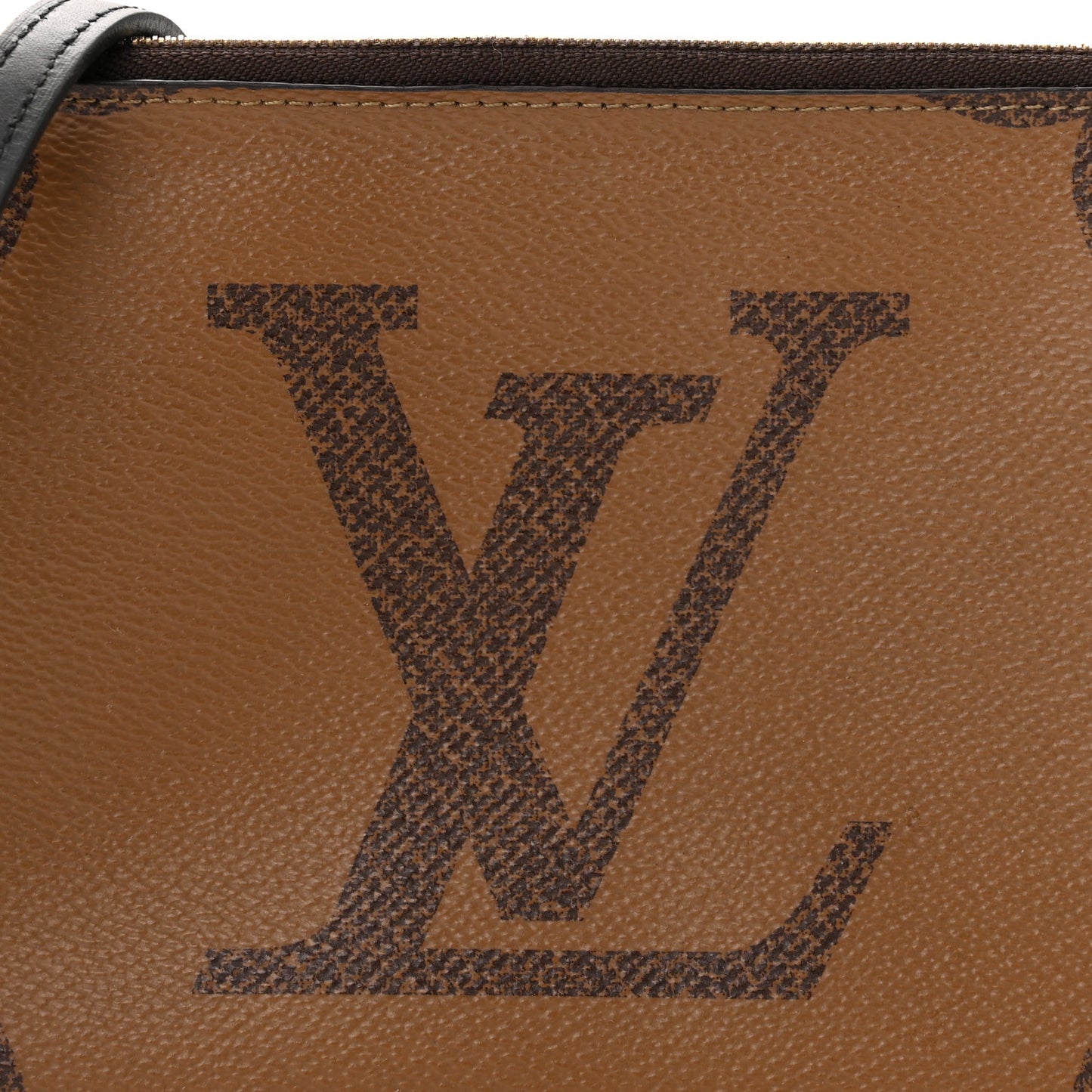Reverse Monogram Giant Double Zip Pochette