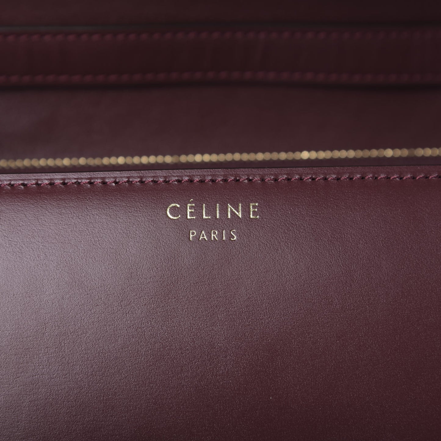 Box Calfskin Medium Classic Box Flap Bag Burgundy
