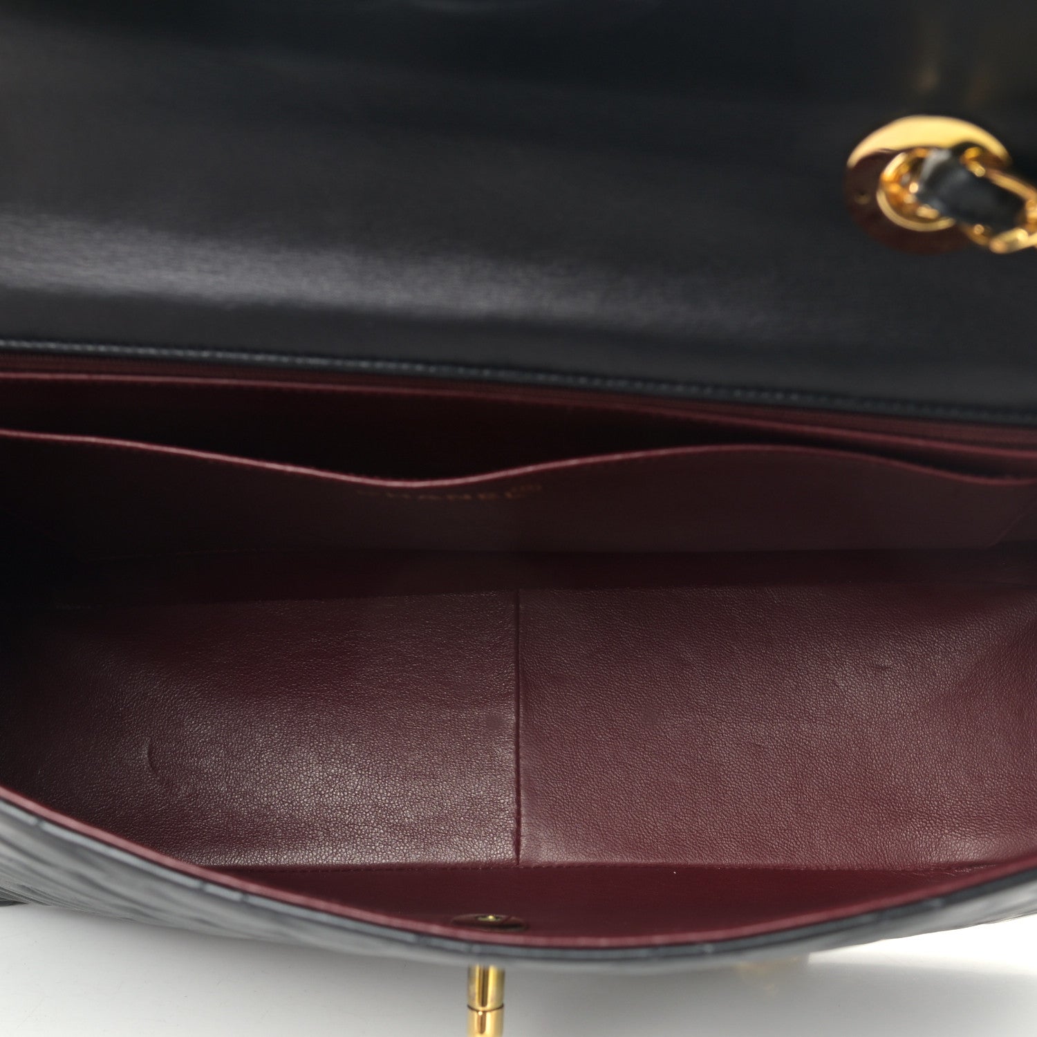 Chanel Lambskin Quilted XL Jumbo Single Flap Black 5 of 12