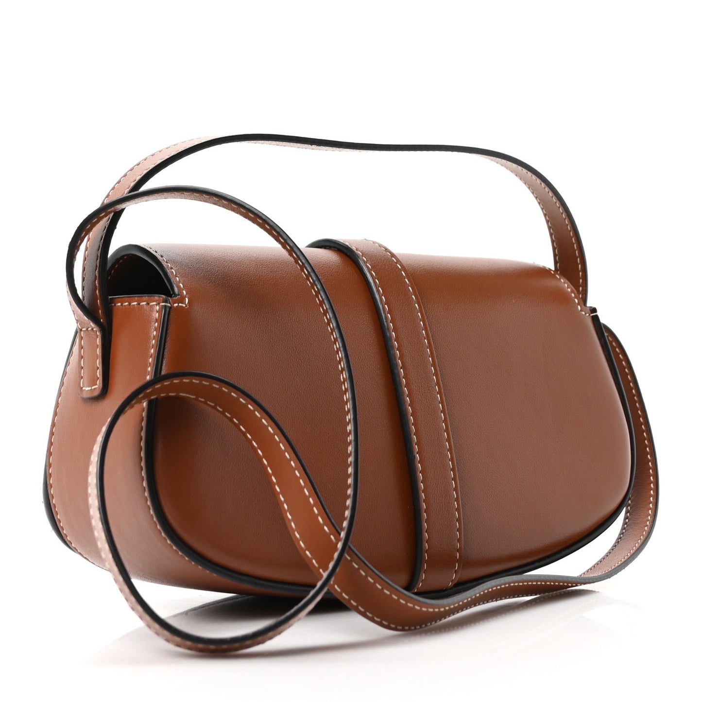 Smooth Calfskin Tabou Clutch On Strap Tan