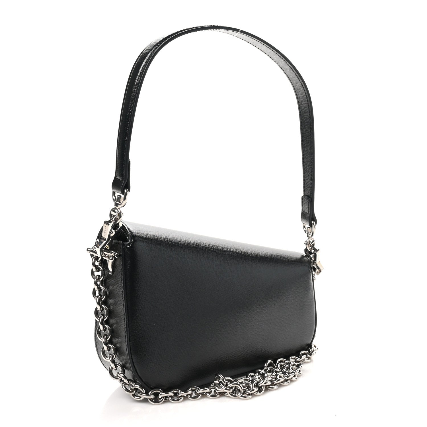 Gucci Demetra Mini Horsebit 1955 Asymmetric Shoulder Bag Black 3 of 10