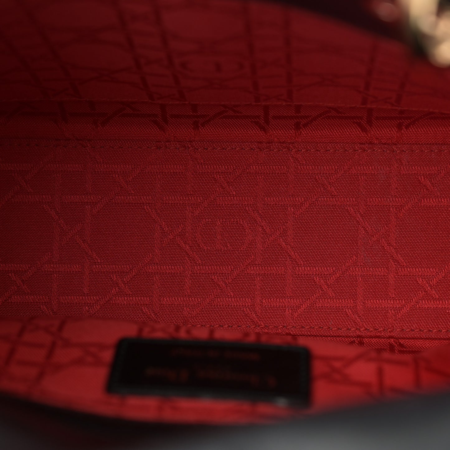 Lambskin Cannage Small Lucky Badges My Lady Dior Black