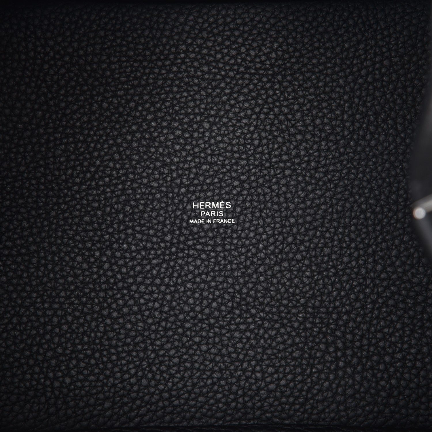 Hermes Taurillon Clemence Picotin Lock 22 MM Black Gold 7 of 10