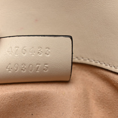 Gucci Calfskin Matelasse Super Mini GG Marmont Shoulder Bag White 7 of 11