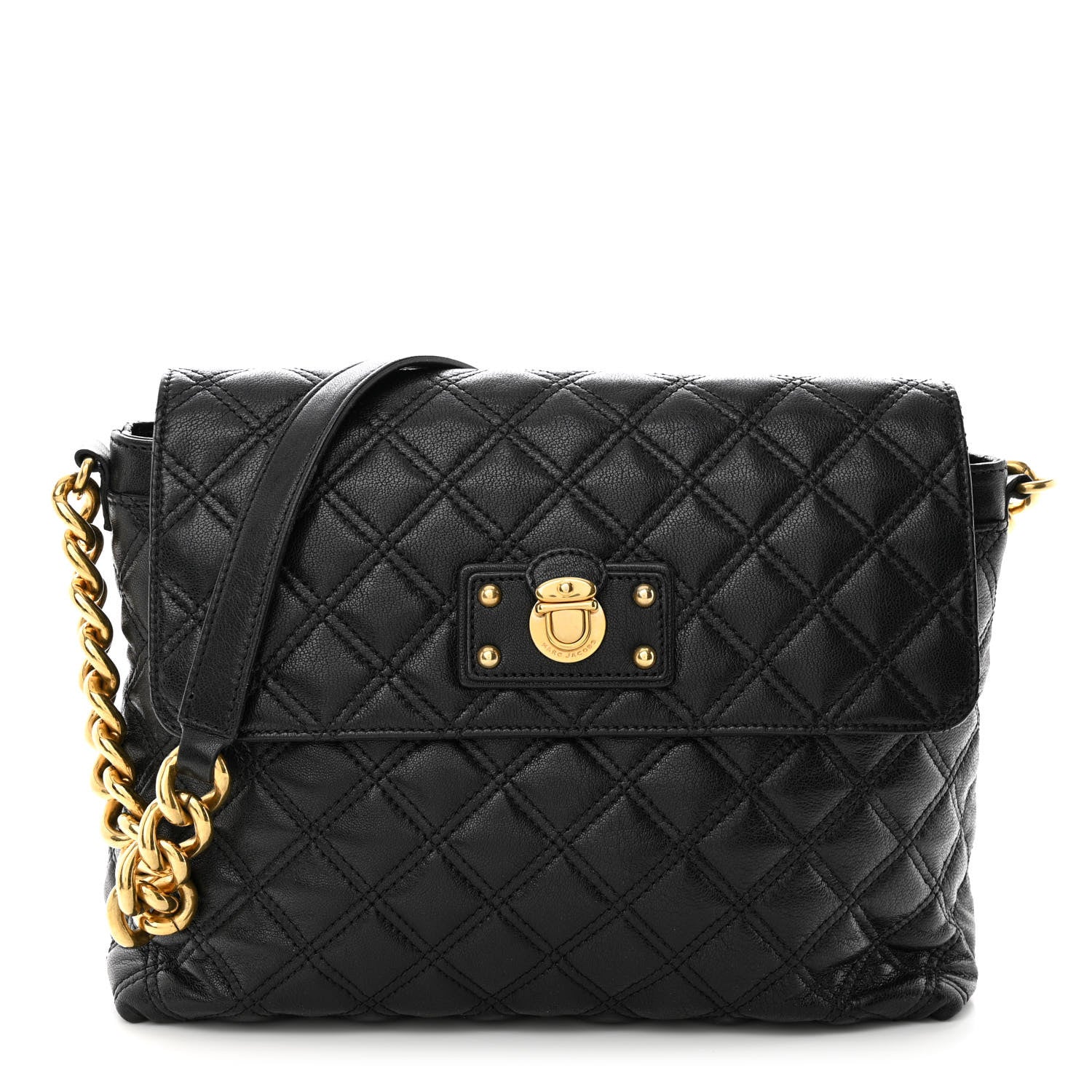 Marc Jacobs Lambskin Quilted The XL Single Flap Black 1 of 12