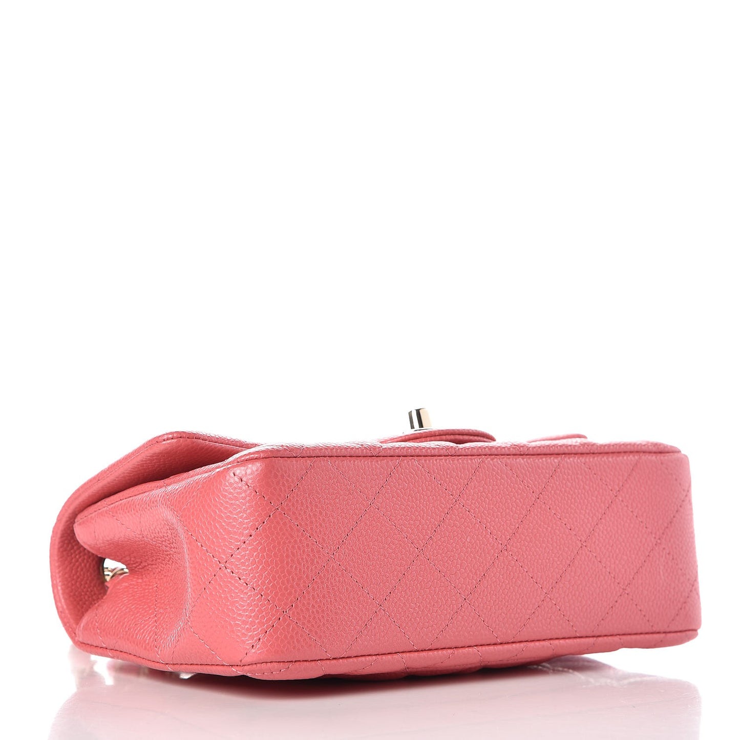 Caviar Quilted Mini Rectangular Flap Pink