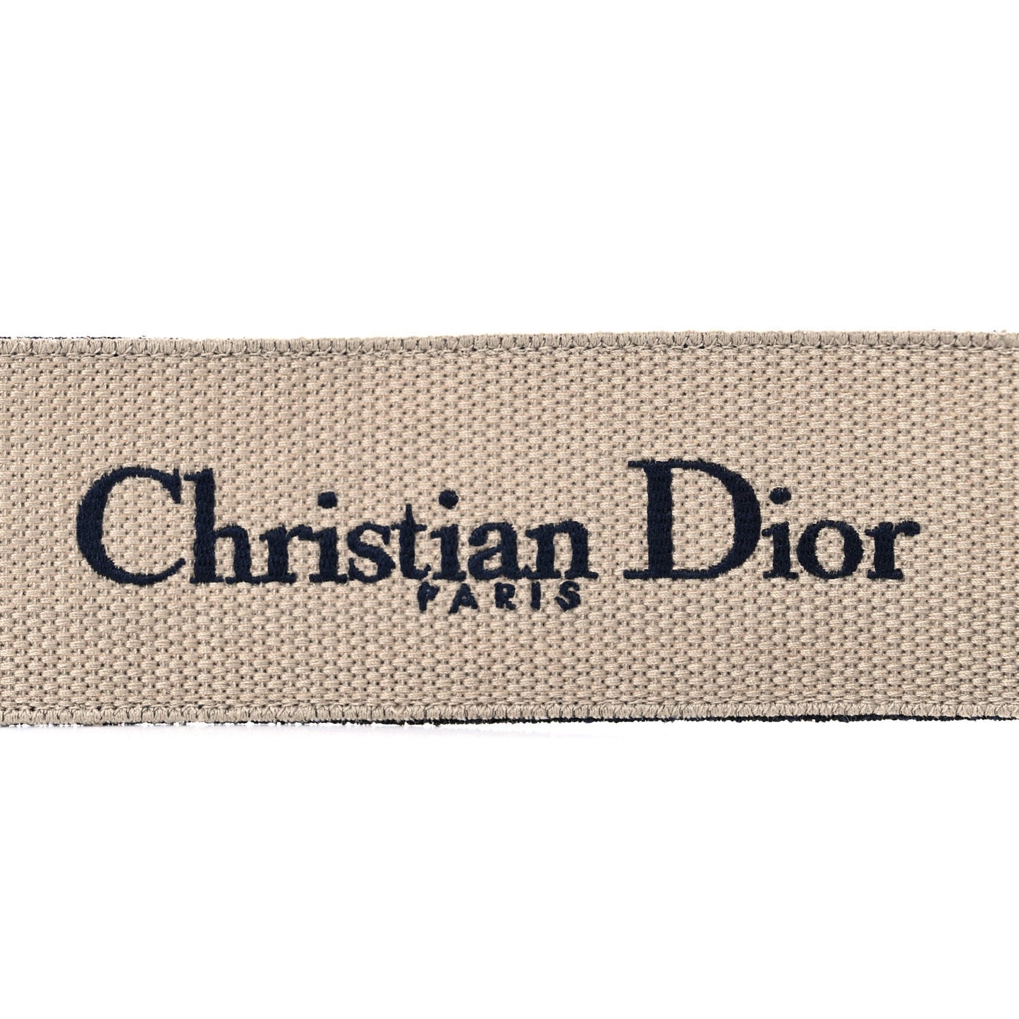 Canvas Embroidered Large Book Belt 75 30 Bleu