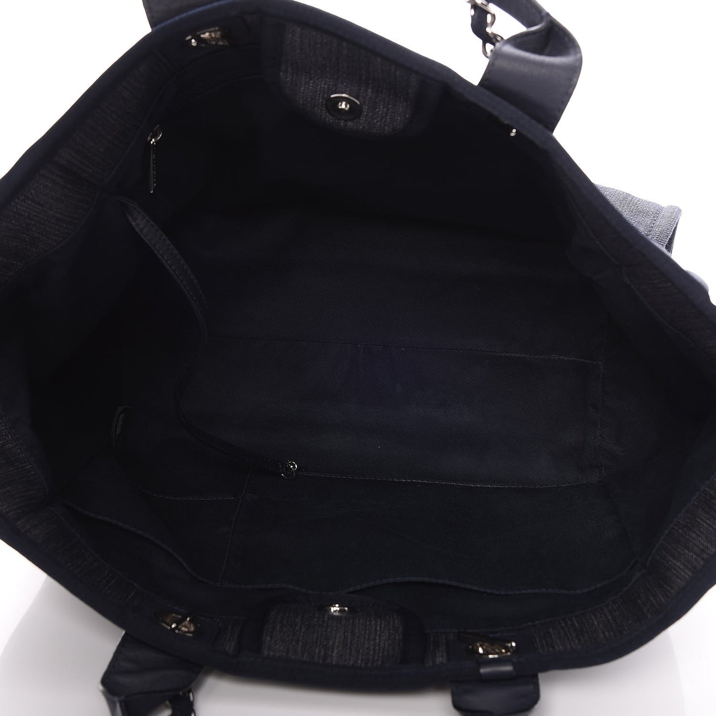 Denim Large Deauville Tote Dark Blue