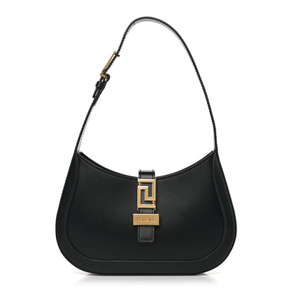 Versace Calfskin Small Greca Goddess Hobo Black 1 of 8