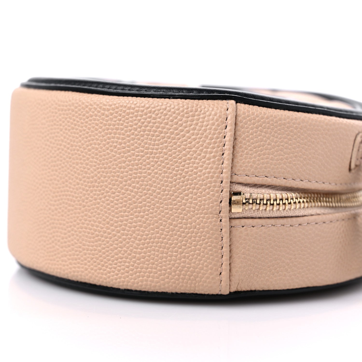 Chanel Caviar Quilted Round Filigree Crossbody Beige Black 9 of 10