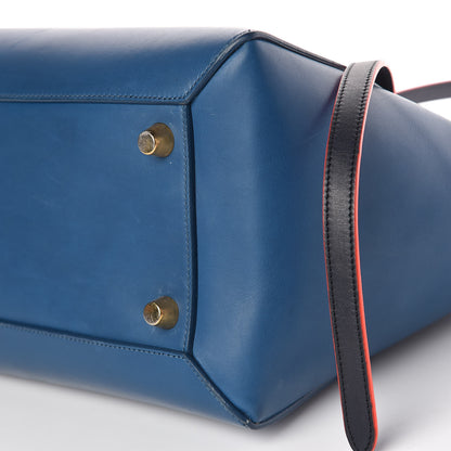 Celine Calfskin Mini Tri-Color Belt Bag Navy Blue 10 of 13