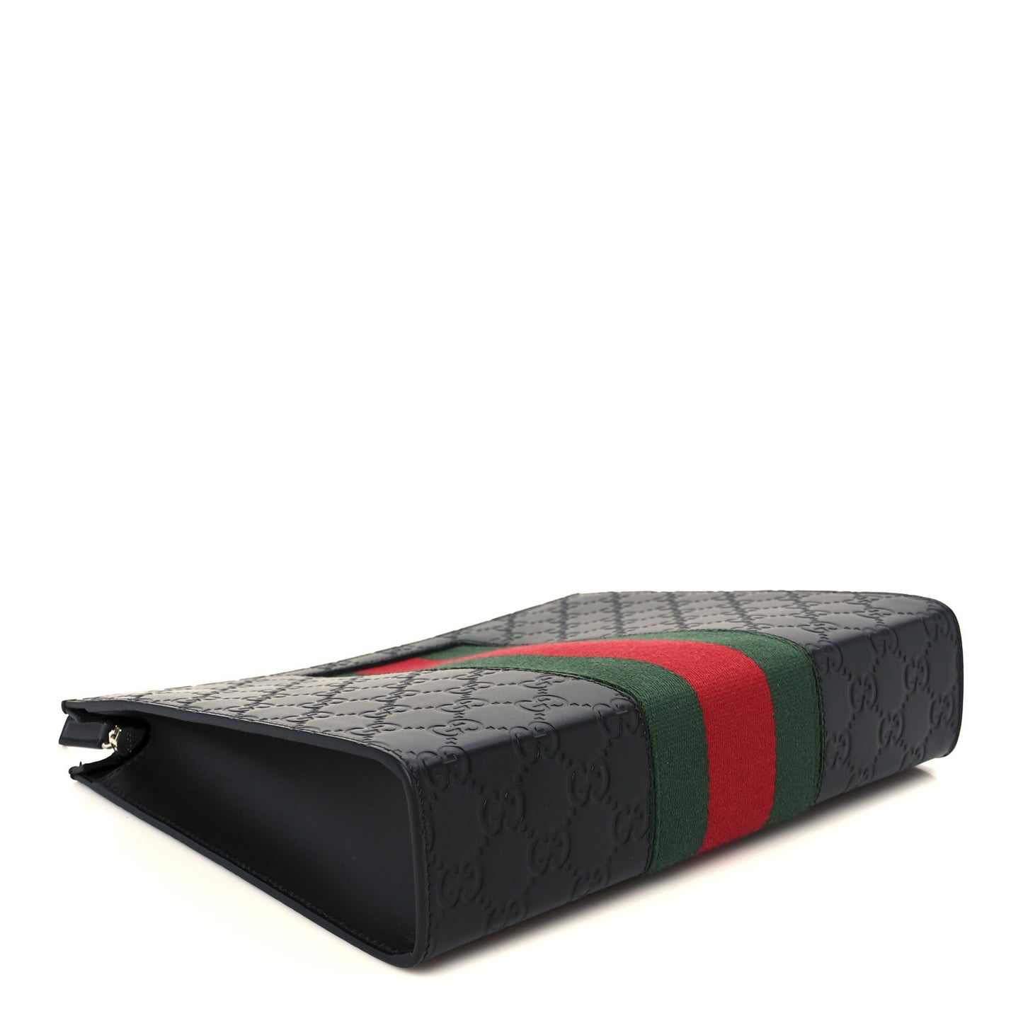 Guccissima Signature Web New Web Cosmetic Case Black