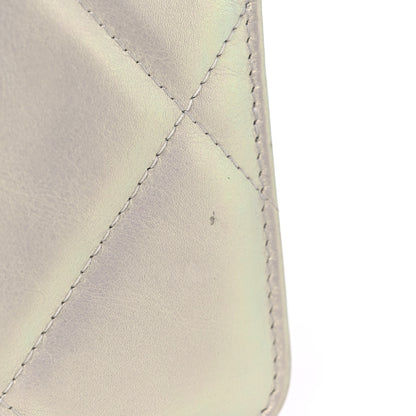 Chanel Iridescent Calfskin Quilted Chanel 19 Wallet On Chain WOC White 12 of 13