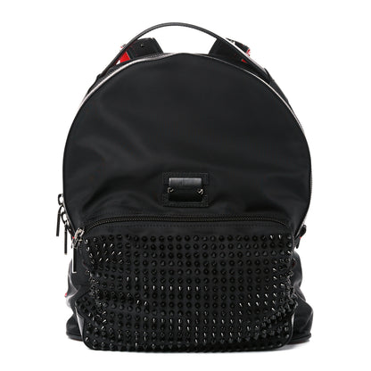 Christian Louboutin Nylon Backloubi Spiked Backpack Black 1 of 9