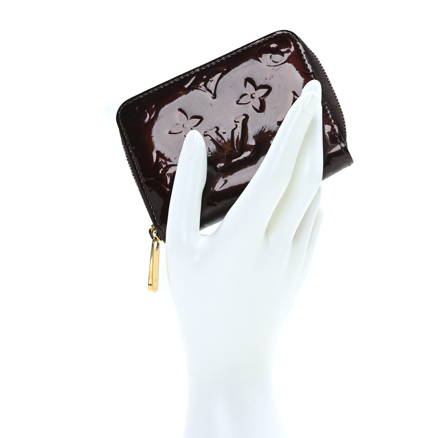 Louis Vuitton Vernis Zippy Coin Purse Rouge Fauviste 2 of 6