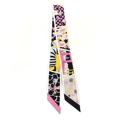 Hermes Silk Factory Suite Twilly Black Rose Jaune 2 of 3