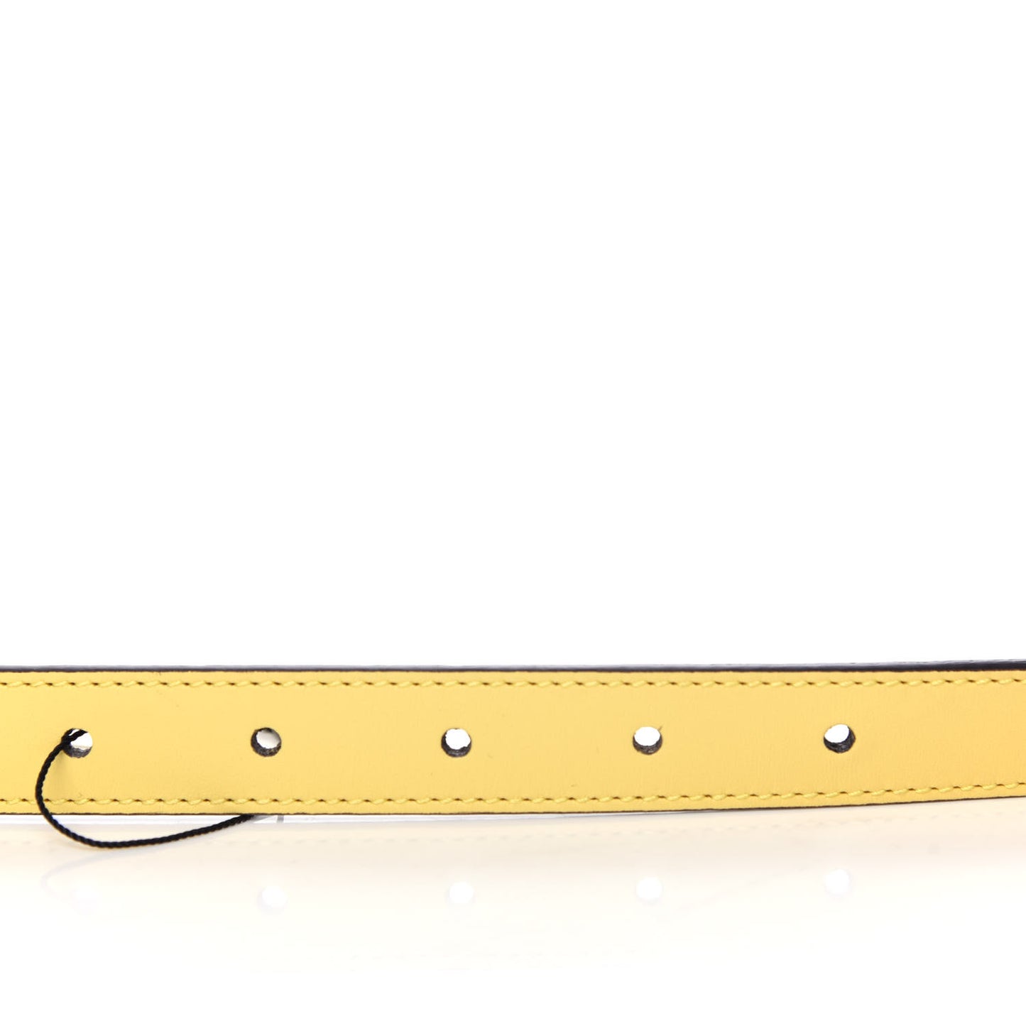 Moon Calfskin Palladium Double G 20mm Belt 75 30 Banana