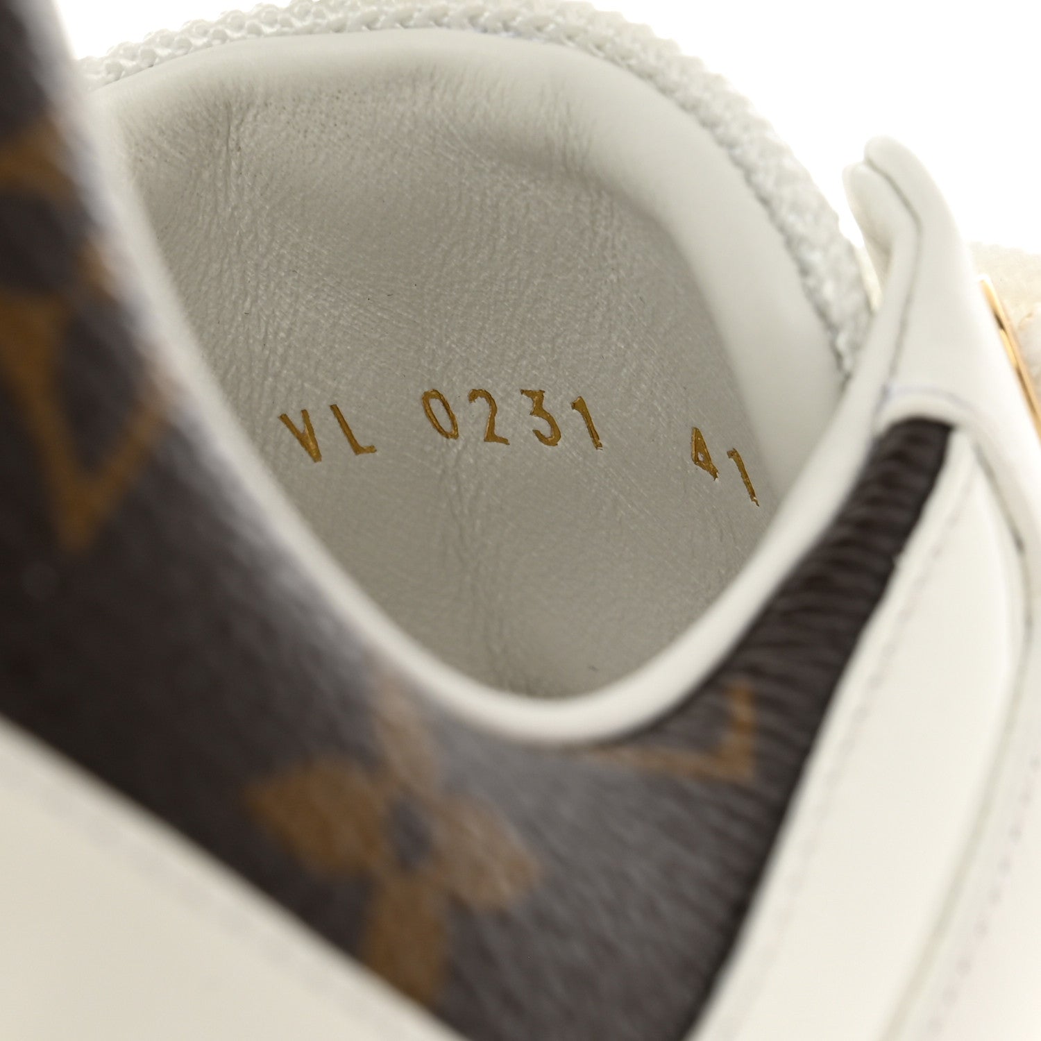 Louis Vuitton Calfskin Monogram Run Away Sneakers 41 White 6 of 9
