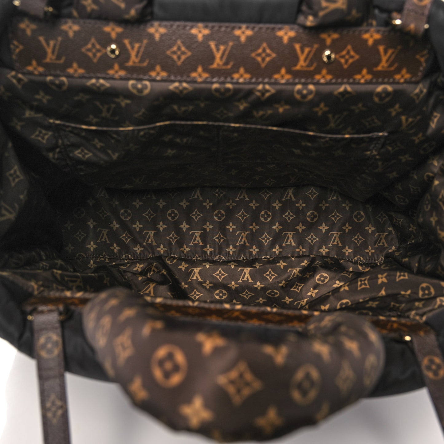 Econyl Monogram Pillow Giant Onthego GM Black