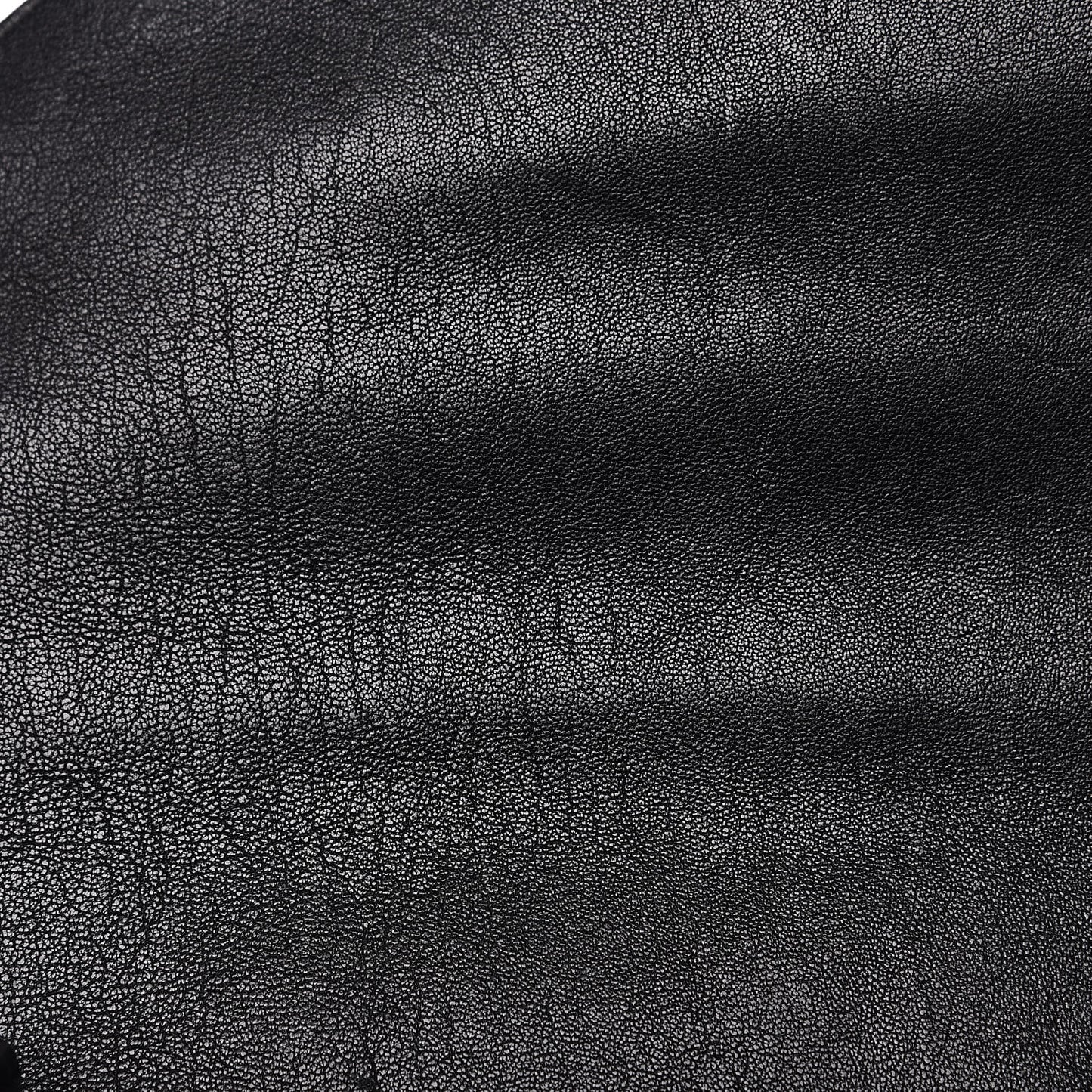 Sheepskin Matelasse Chevron Monogram Monochrome Large College Satchel Black