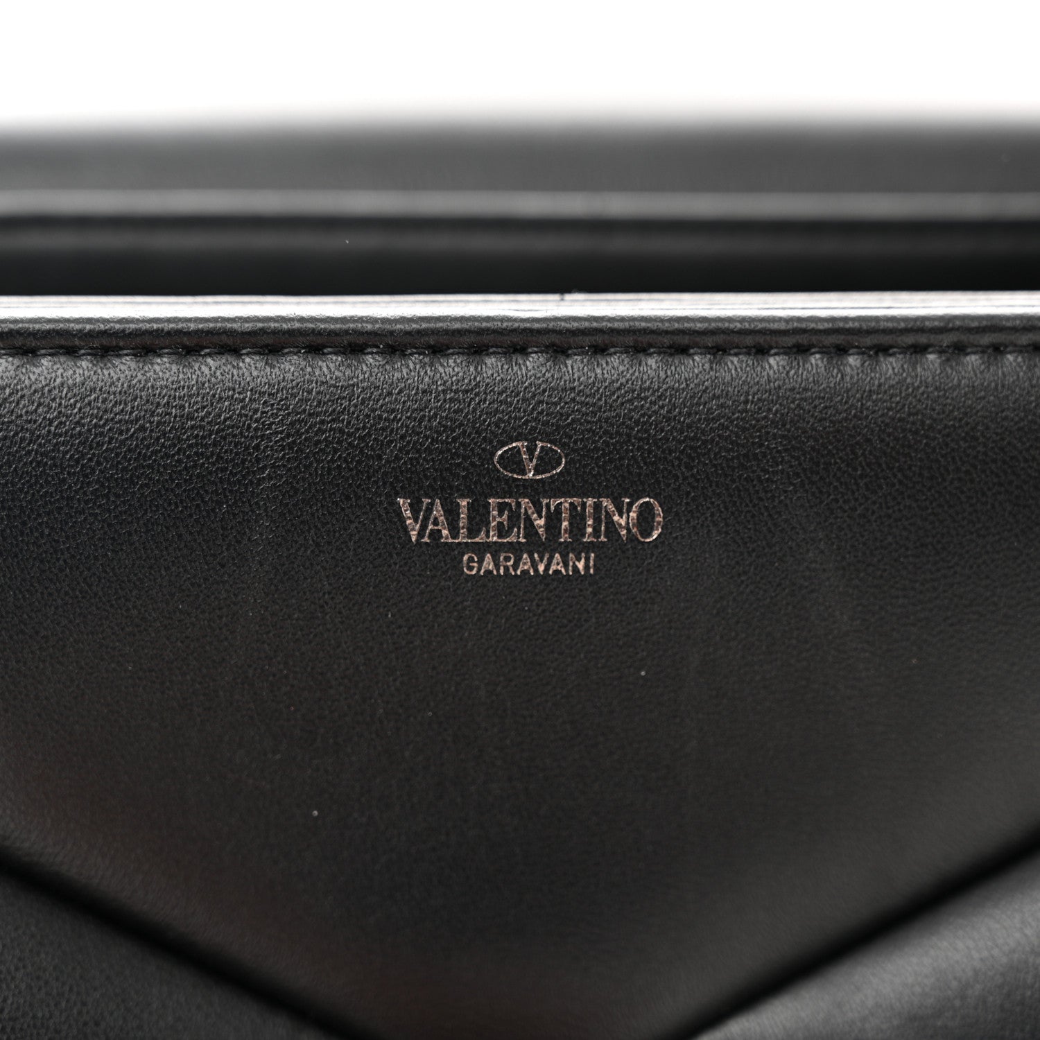 Valentino Garavani VALENTINO GARAVANI Nappa Tonal One Stud Chain Shoulder Bag Black 6 of 15