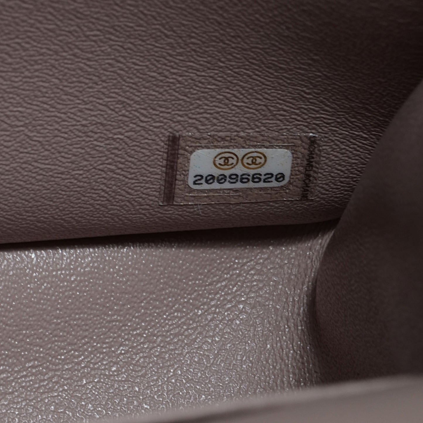 Caviar Jumbo Double Flap Beige Taupe