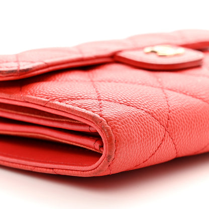 Chanel Caviar Quilted Medium Flap Wallet Red 13 of 14