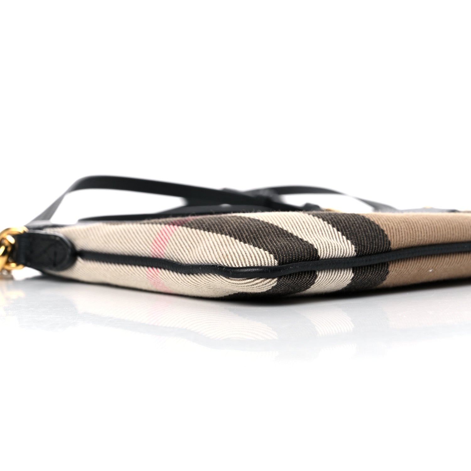 Burberry House Check Derby Peyton Crossbody Clutch Bag Black 8 of 14