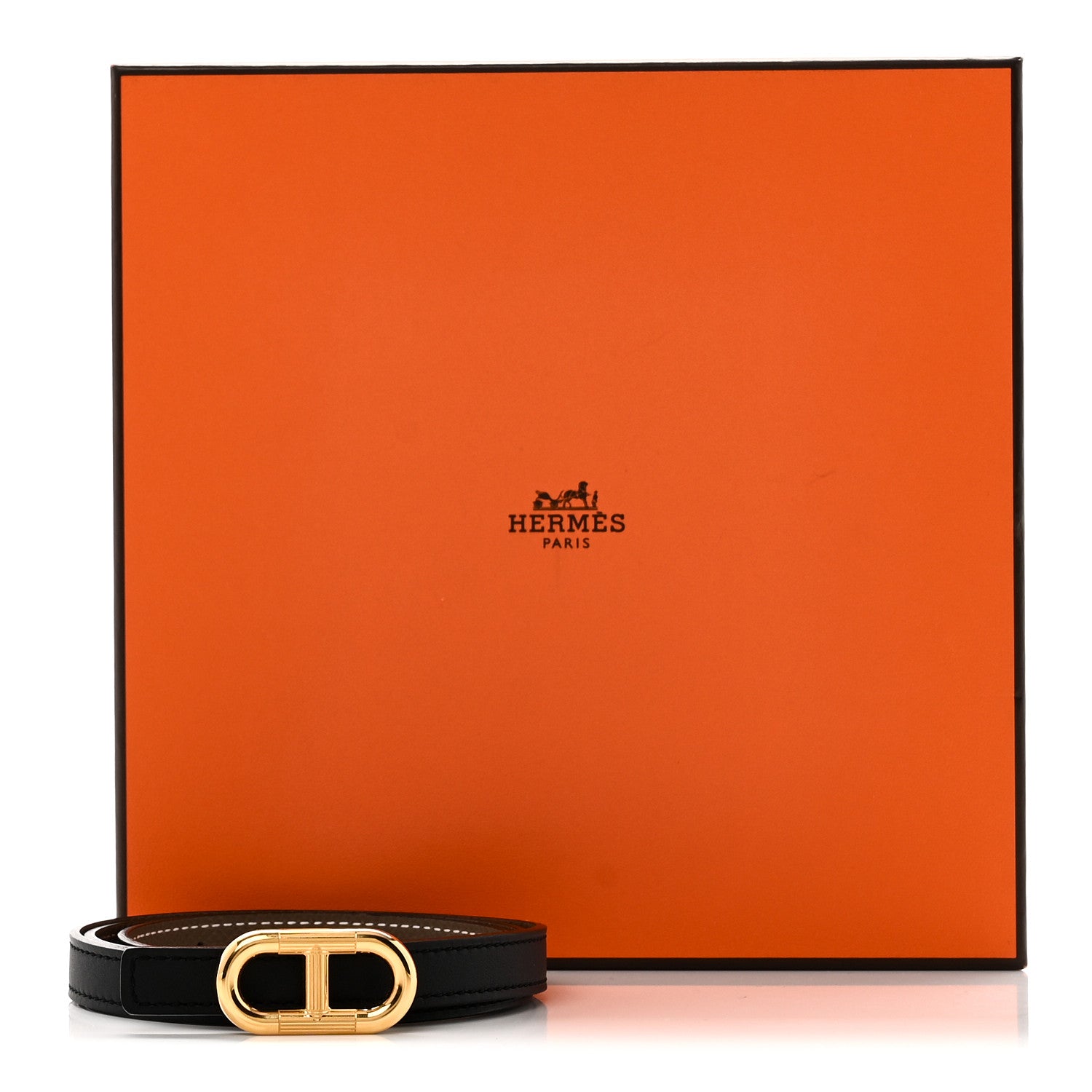 Hermes Swift Epsom 13mm Maillon H Belt 75 30 Etoupe Black 1817620