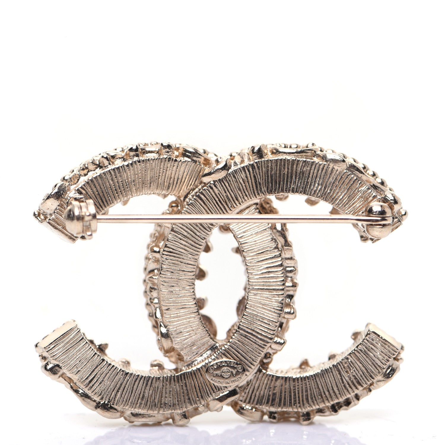 Chanel Enamel CC Baroque Brooch Black Gold 3 of 5