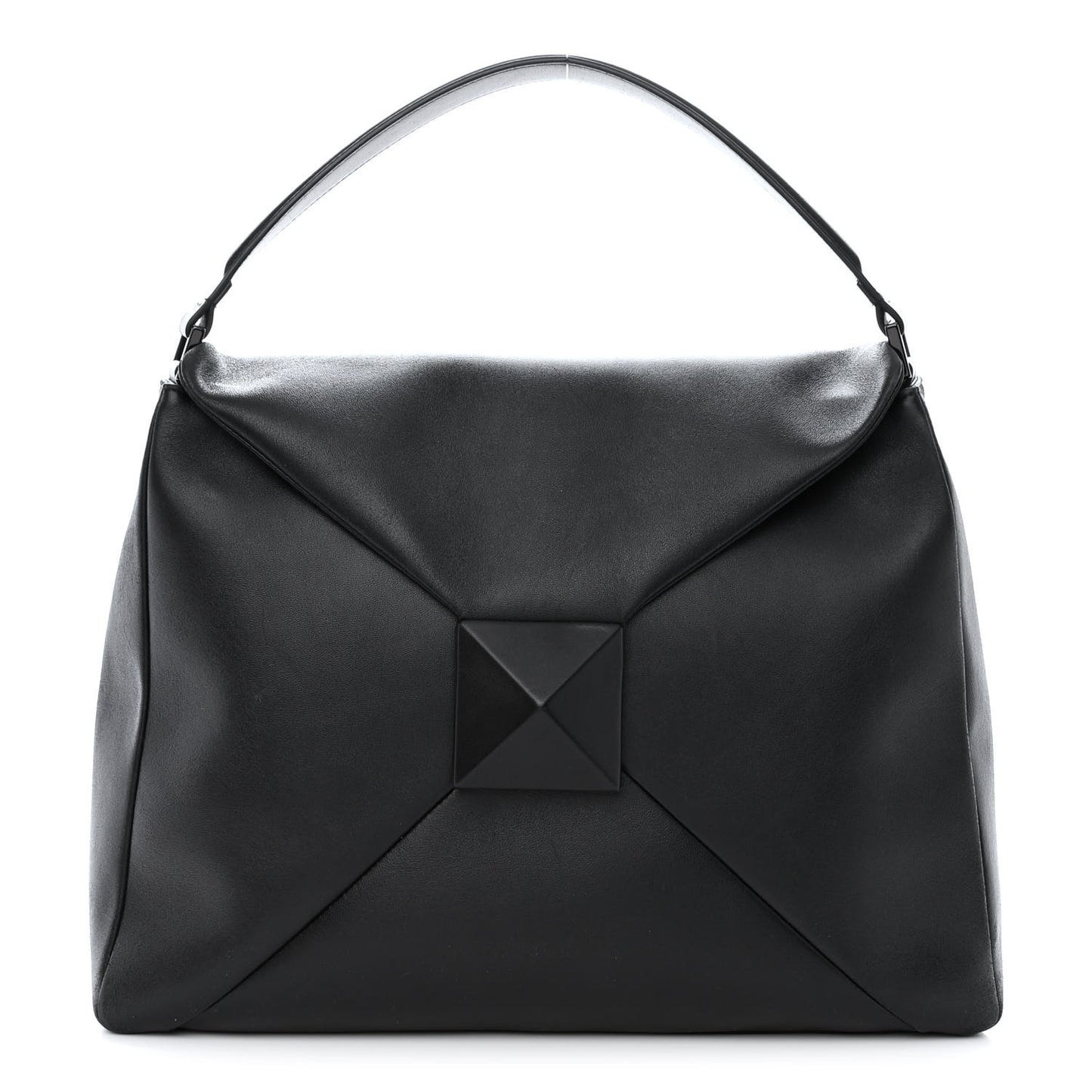 Nappa Monochrome One Stud Hobo Black