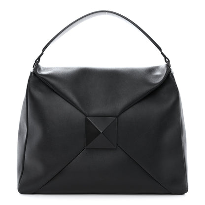 Valentino Garavani Nappa Monochrome One Stud Hobo Black 1 of 10