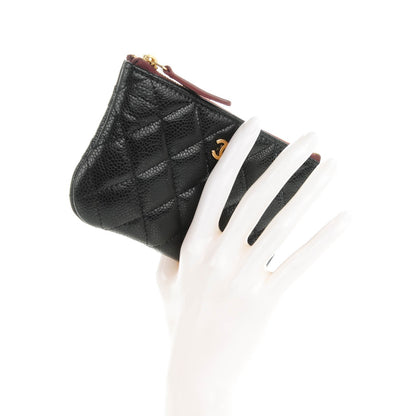 Chanel Caviar Quilted Coin Purse Case Black 2 of 7