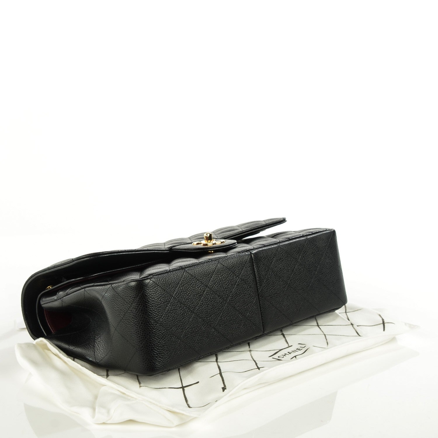 Chanel Caviar Quilted Jumbo Double Flap Black 4 of 8