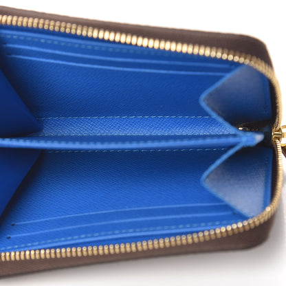 Louis Vuitton Damier Ebene 2019 Christmas Animation Zippy Coin Purse Blue 5 of 7