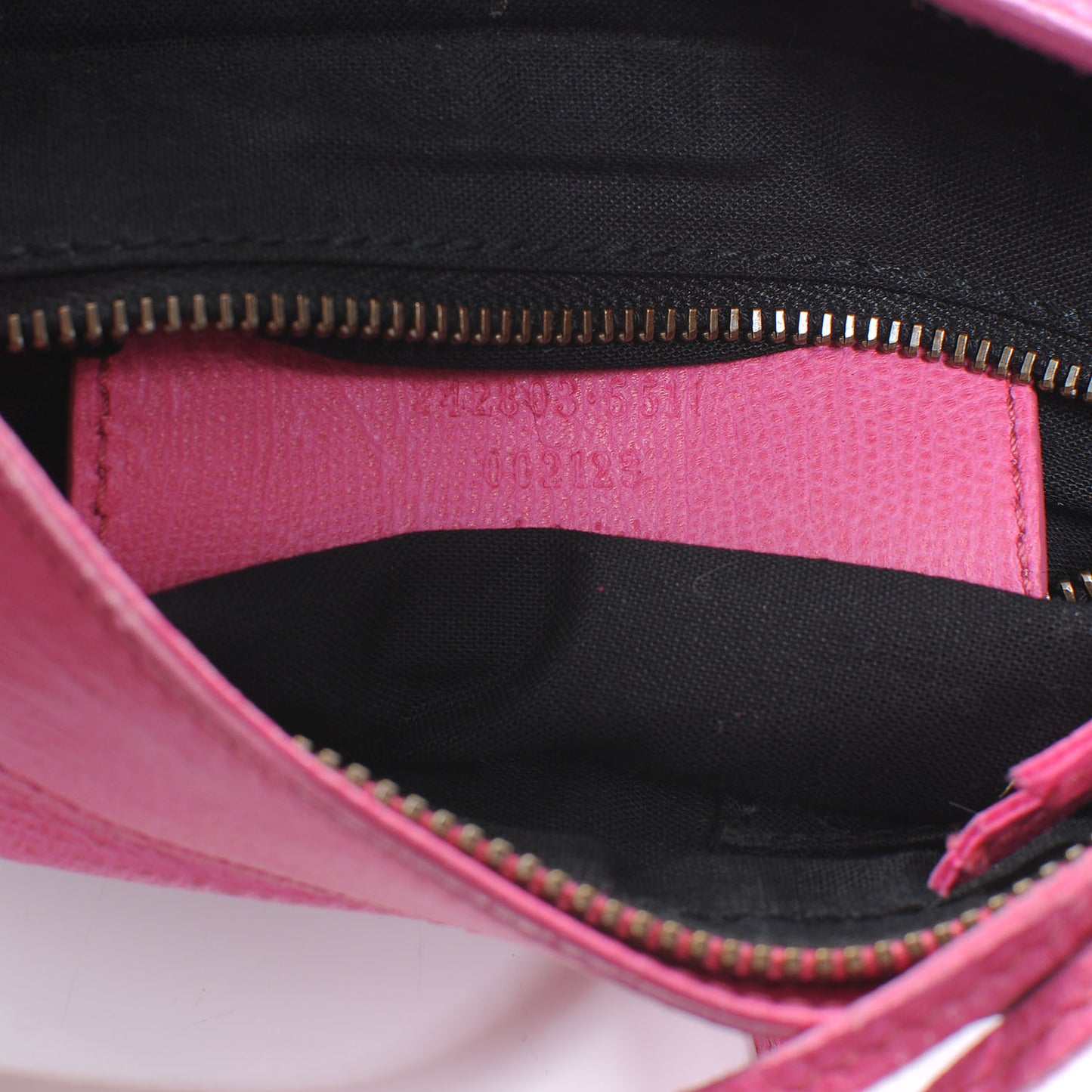 Agneau Lizard Embossed Hip Pink