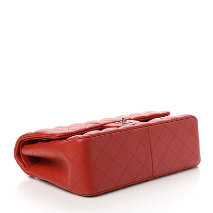 Chanel Lambskin Quilted Jumbo Double Flap Red 4 of 10