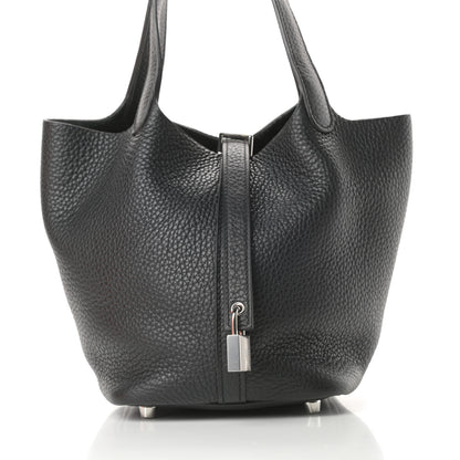 Hermes Taurillon Clemence Picotin Lock 18 PM Black 8 of 12