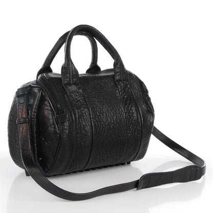 Alexander Wang Pebbled Lambskin Rockie Black Matte Black Hardware 3 of 12