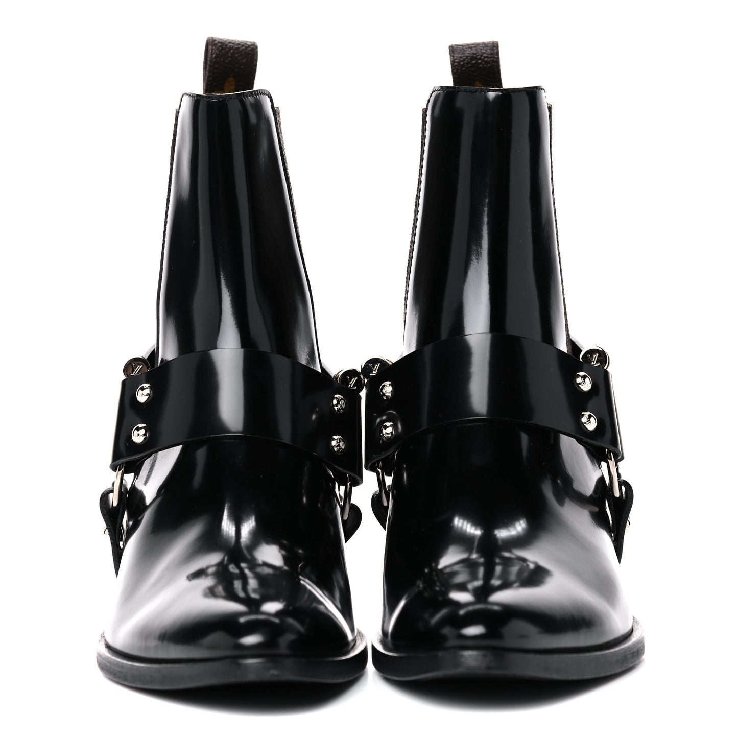 Calfskin Monogram Rhapsody Ankle Boots 38.5 Black