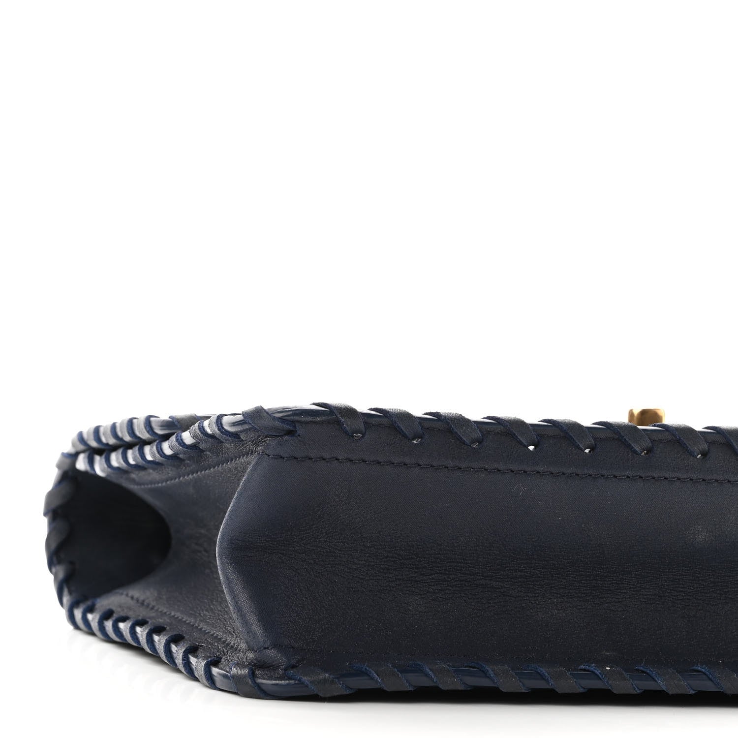Chanel Iridescent Calfskin Small Happy Stitch Flap Navy 9 of 9