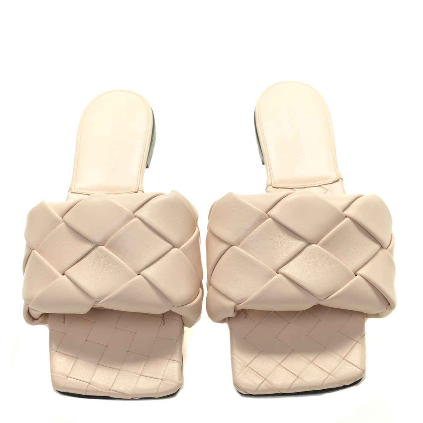 Nappa Maxi Intrecciato Lido Flat Sandals 38.5 Bandage