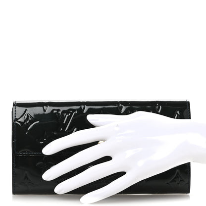 Louis Vuitton Vernis Sarah Wallet Blue Nuit 2 of 9