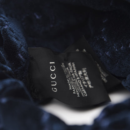 Gucci Velvet GG Monogram Headband Sapphire 6 of 7