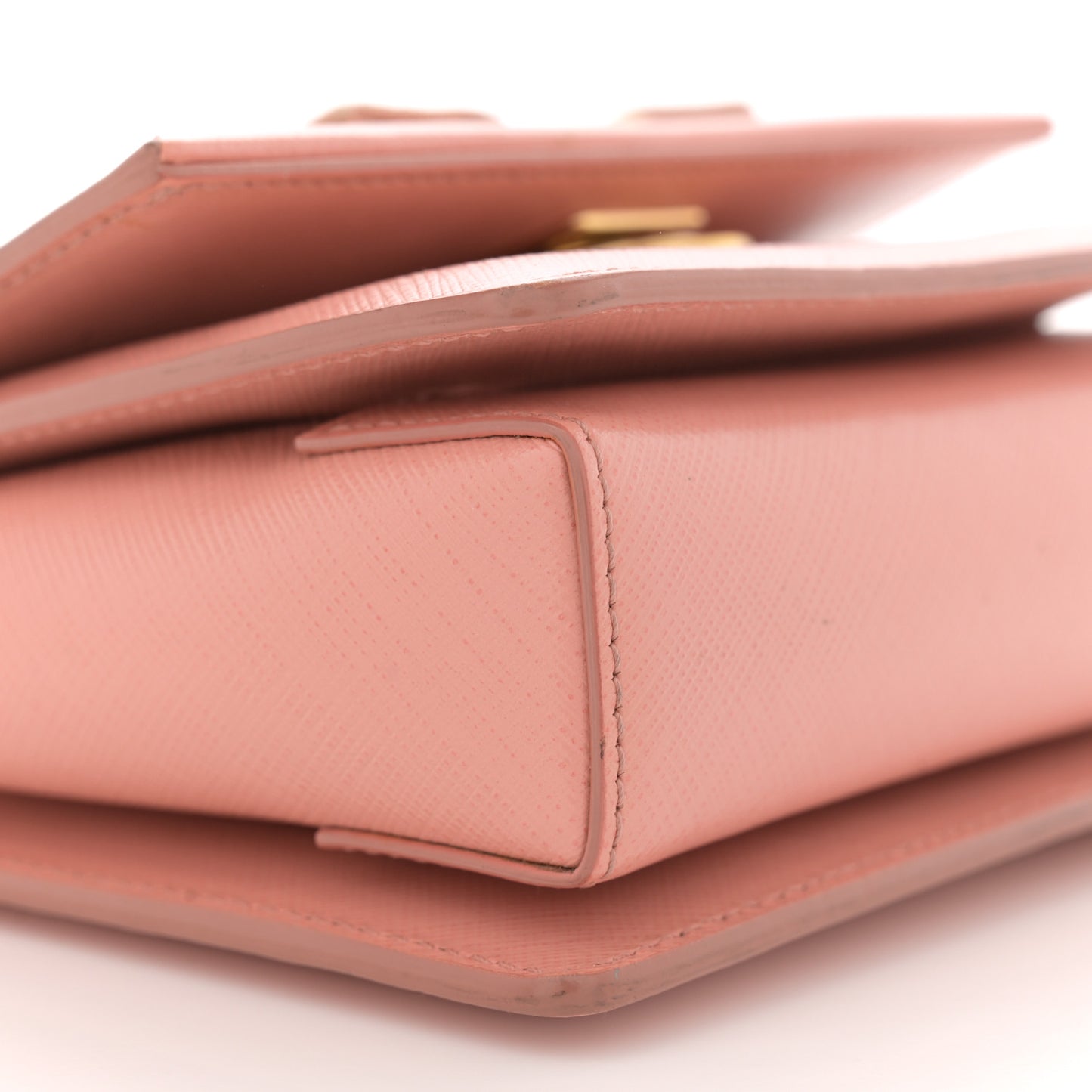 Hammered Calfskin Mini Vara Bow Crossbody Bag Pink