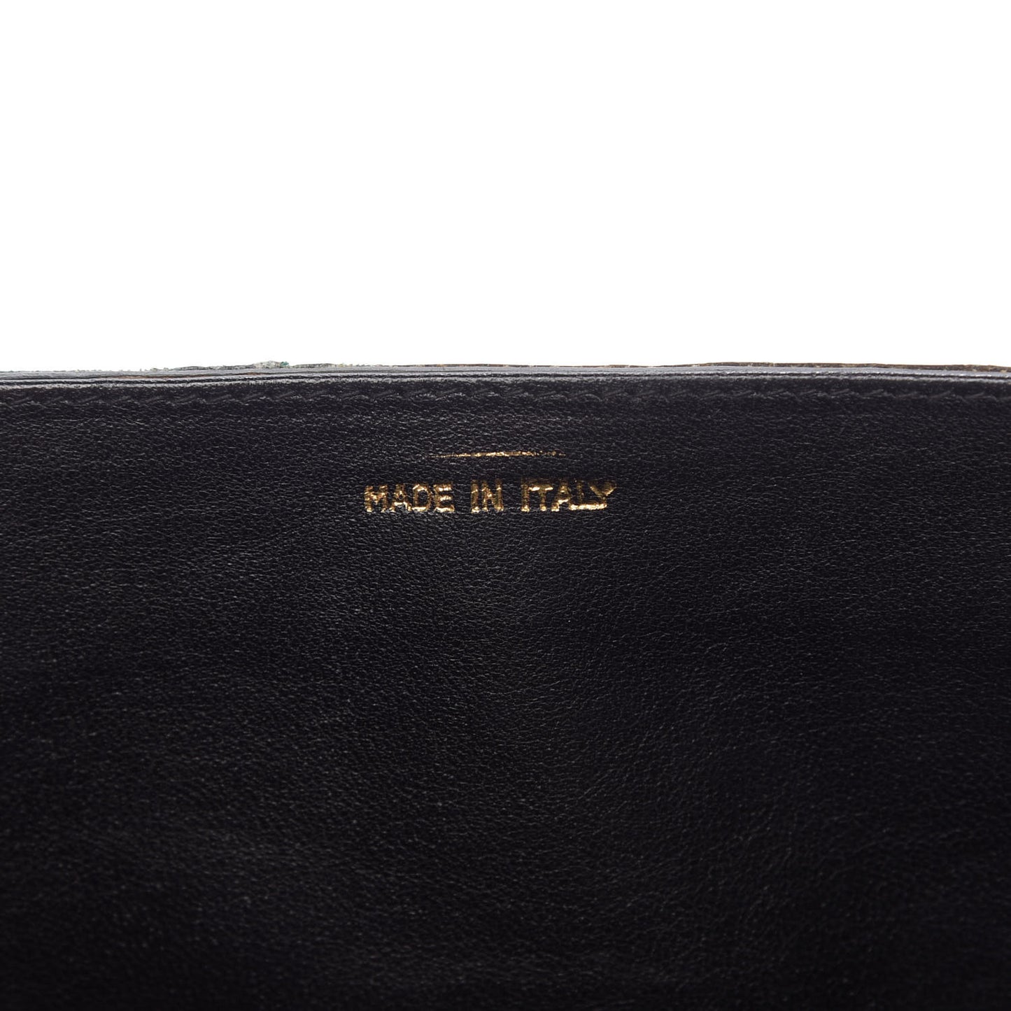 Alligator Tassel Envelope Flap Green