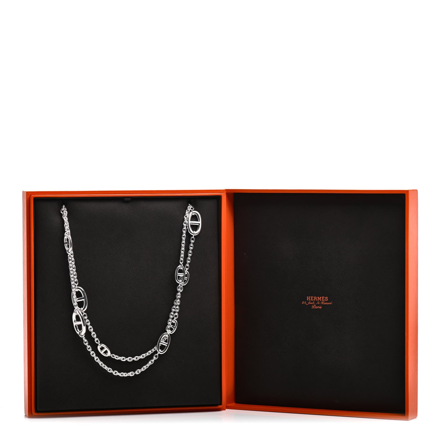 Hermes Sterling Silver Farandole Necklace 120 6 of 6